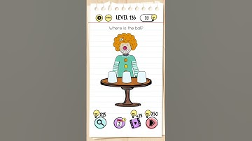 brain test level 136 Where is the ball?