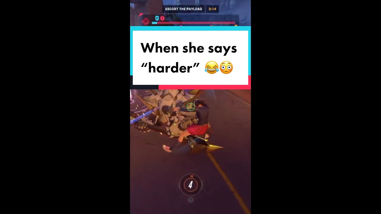 When she says "harder"😂 Overwatch 2 Funny Moments YouTube