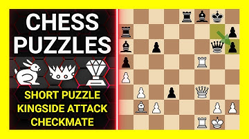 Chess Puzzles to Practice. Themes: Short puzzle, Kingside attack, Checkmate. Learn Chess