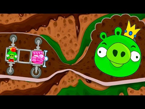 Видео: Машинки и Вертолеты в Bad Piggies #25 Игра по мультфильму про птичек и свинок #Машинкикида