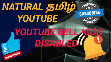 Youtube bell icon disabled & tamil/#how to fix