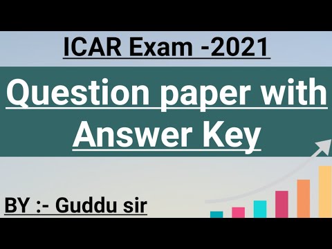 icar exam question paper answer key 2021#icar exam question paper-2021# ...