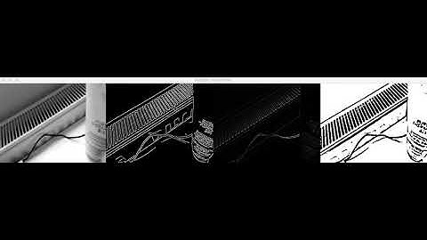 python opencv canny, laplacian and adaptive threshold test in webcam input.