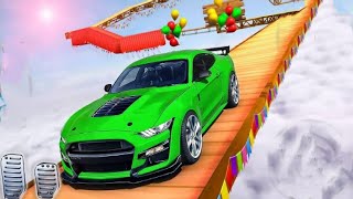Impossible Mega Ramp Car Racing Simulator Android Gameplay - Free Car Stunt Games - Gadi Wala Game screenshot 5