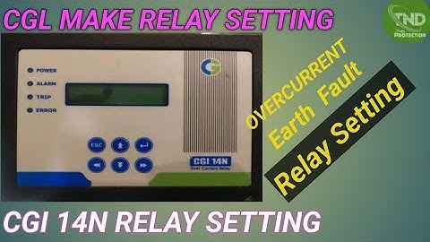 CGI14N Relay setting