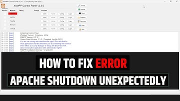 How to fix apache shutdown unexpectedly |  Fix blocked port in xampp apache
