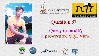 DBMS Question 37 | Modify a pre-created SQL View