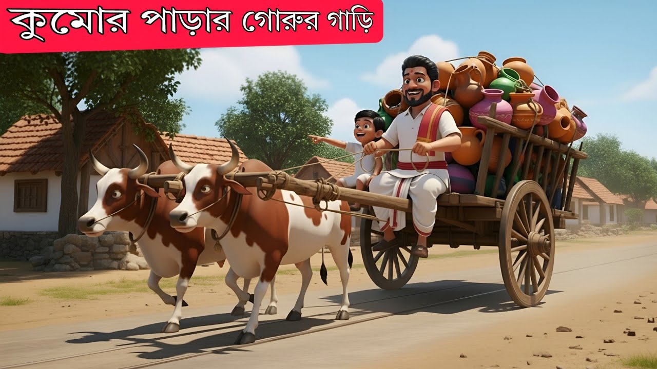 "Kumor Parar Gorur Gari" | কুমোর পাড়ার গোরুর গাড়ি | Kobi Rabindranath Tagore