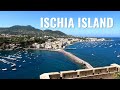 The Aragonese Castle on the island of Ischia, Italy, walking tour in 4k - Summer paradise