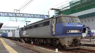 951レ JR貨物 電気 機関車 EF200-3号機 吹田機関区所属 牽引貨物列車 東海道本線 清水駅発車 下り ブロワー起動 ジョイント音 2011年3月26日