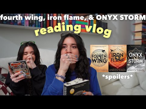 Reading Fourth Wing Iron Flame Onyx Storm Spoiler Reading Vlog 