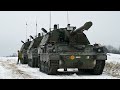 Italian PzH 2000's Maneuver at Grafenwoehr Training Area, Germany