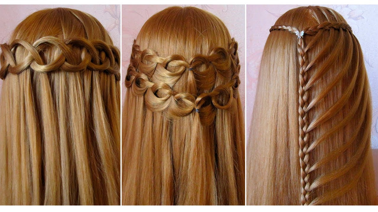 TOP 3 Easy Different Waterfall Braided Hairstyles 😍 Simple, Stylish & Unique Waterfall Hair Tutorial