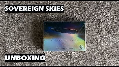 Sovereign Skies board game unboxing