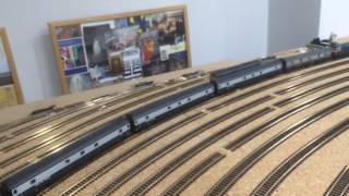 Automated model railway fiddle yard test