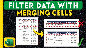 Excel Tips: Unable to Filter Data after merging Cells? Then try this tips!