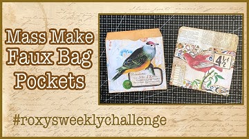 Faux Paper Bag pockets #roxysweeklychallenge Week 16