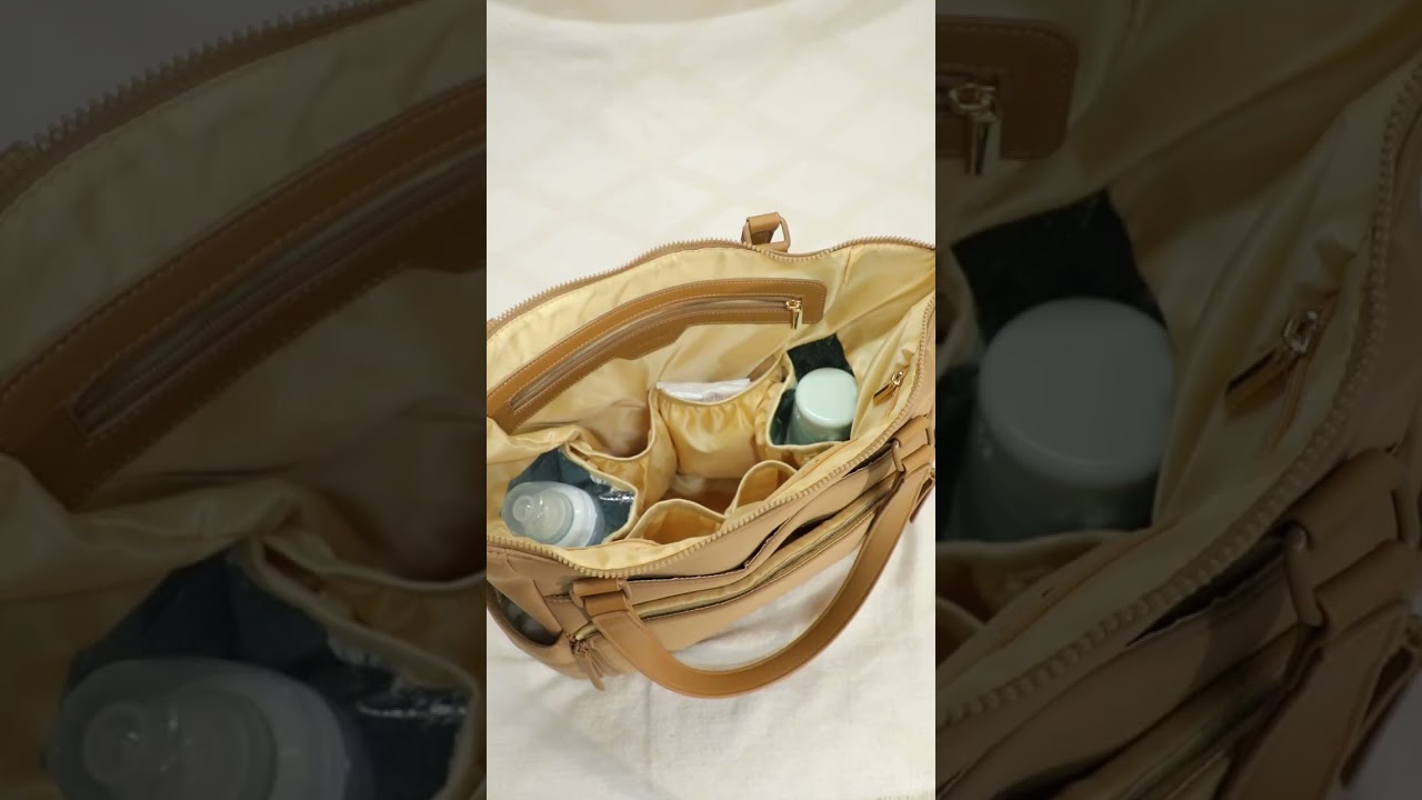 MOMINSIDE Diaper Bag Tote | What's In My Diaper Bag | Baby Gear for Newmom 