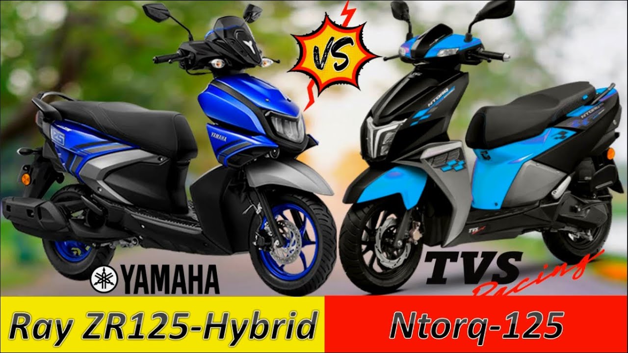 TVS NTORQ 125 vs Yamaha RayZR 125 Fi Hybrid Comparision