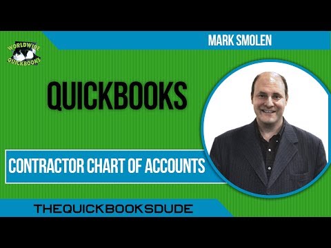 QuickBooks Contractor Chart Of Accounts