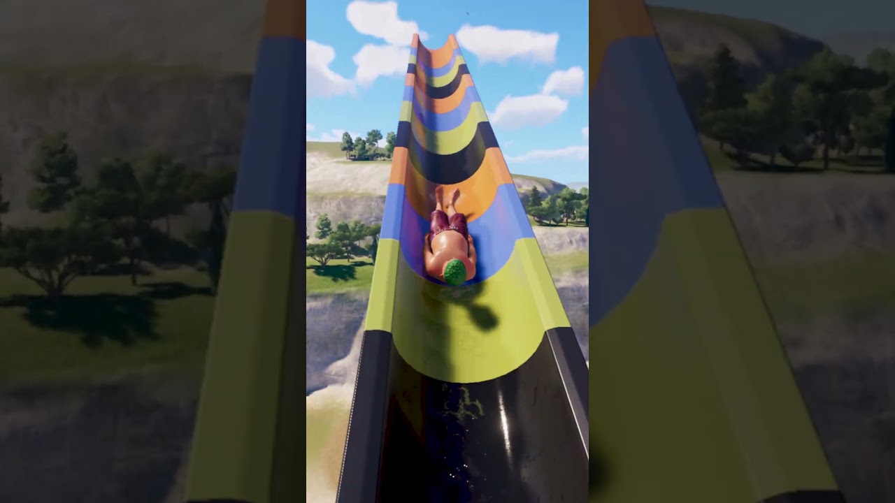 Beginner Slide but Surprisingly Fun 😳🌊 | Planet Coaster 2