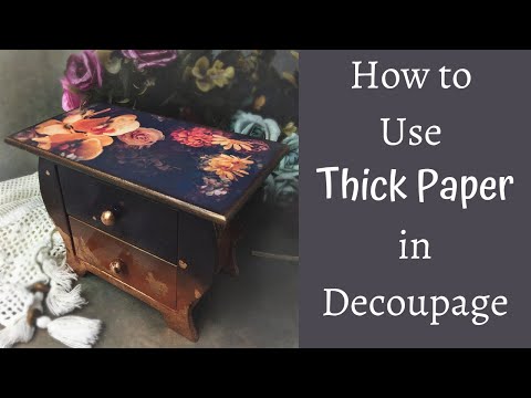 Video: Hoe Om 'n Boks Met Decoupage Te Versier