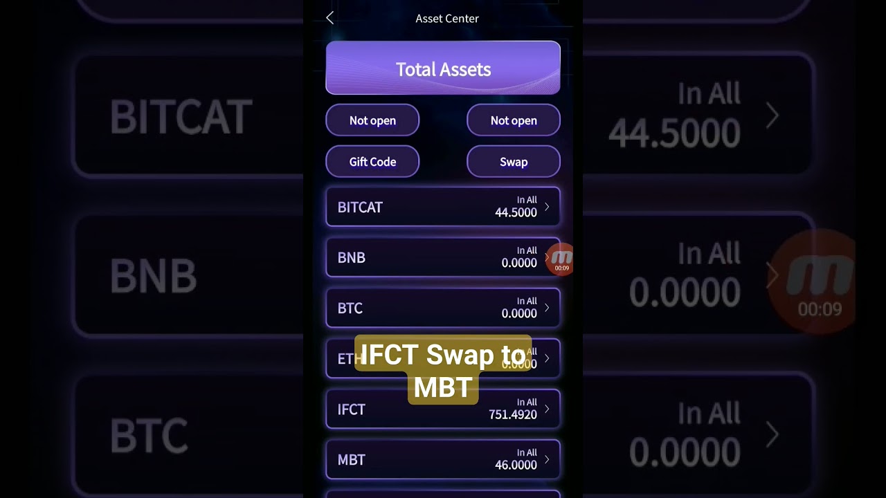 IFCT swap to MBT