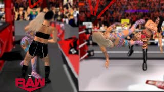 Wr3d Womens|Megan Vs. Trisha|RAW|Universal RAW Women's Championship|+Ripley Attack Megan/ Trisha