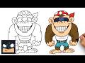 How to Draw Funky Kong | Super Mario