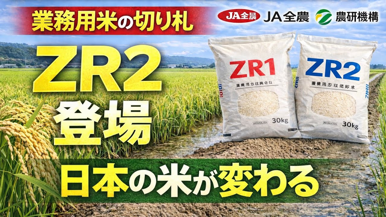 Rice developed with serious dedication by JA Zennoh and NARO