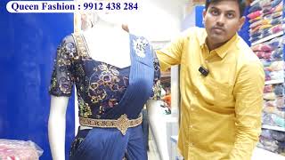 Fancy Designer Sarees & Ready To Wear 1Min Sarees Single Saree Courier, Queen Fashion