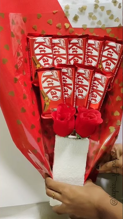 Gubahan Coklat KitKat // Tutorial Chocolate KitKat Bouquet 