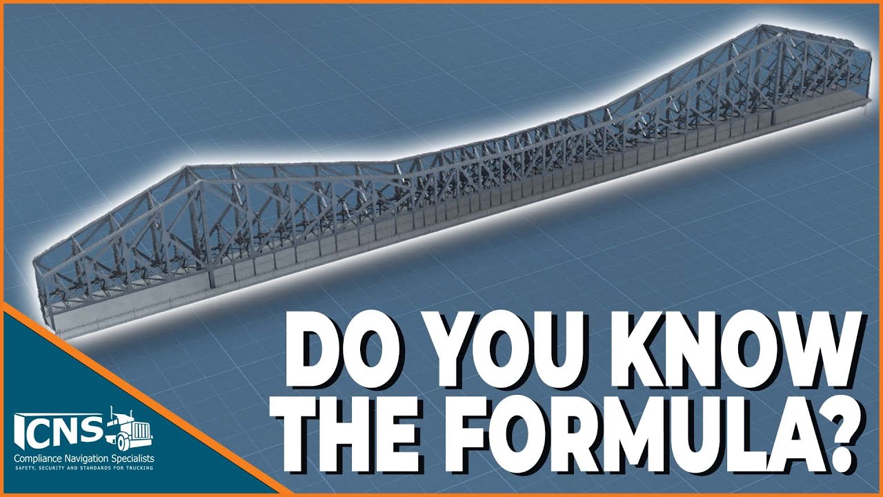 What does the Bridge Formula mean for Truckers with a CDL? - YouTube