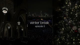 winter break l ep 3 l field of lights, christmas dinner, fort tryon park