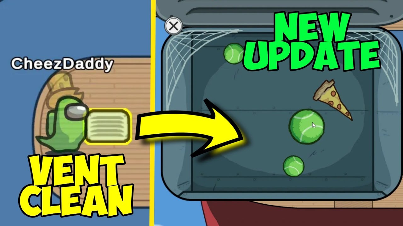 Among us New Update *New VENT CLEAN task* YouTube