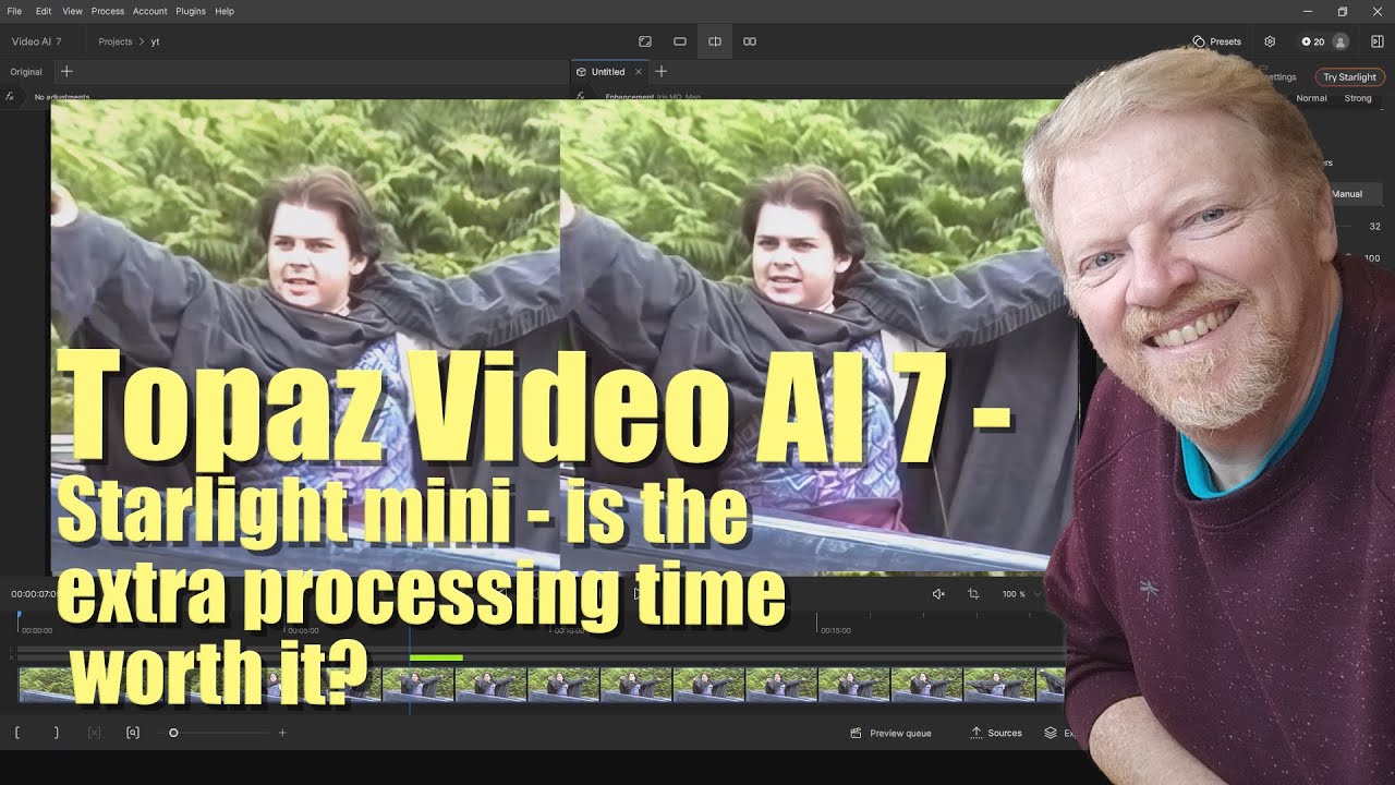 Starlight Mini inTopaz Video AI 7 beta