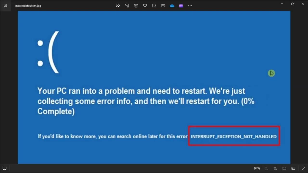 Interrupted exception