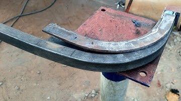 Square tube bending technique | how to bend square pipes | Galaxy Fabrication