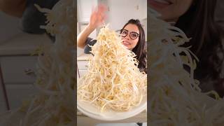 Giant Korean rice cake &amp; beansprout tower #food #asmr