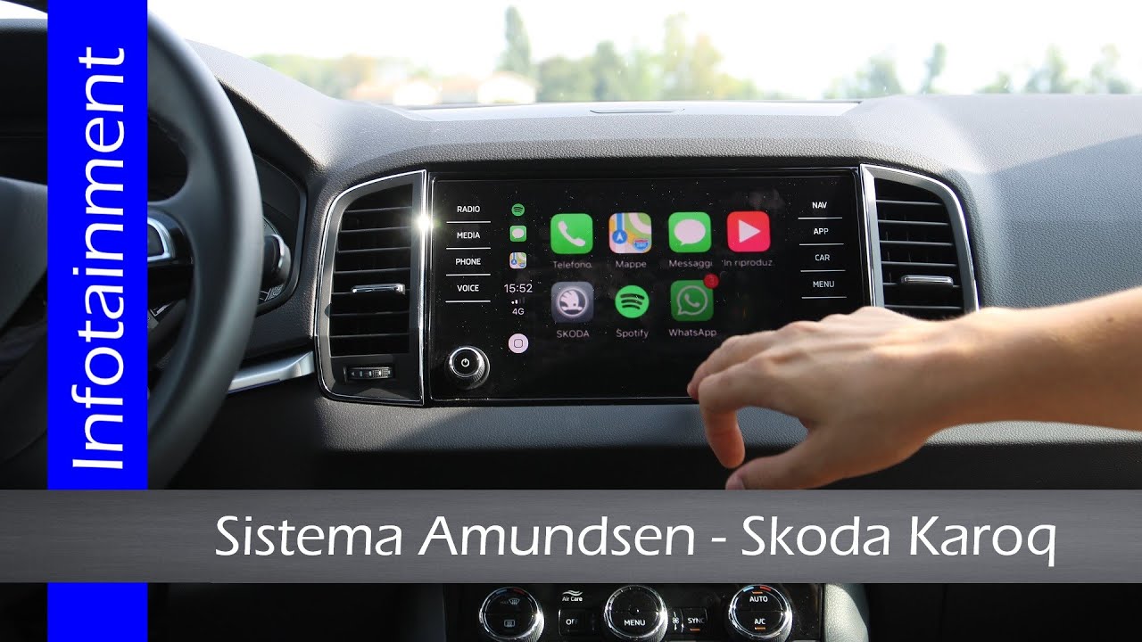 Infotainment Amundsen di Skoda Karoq - focus sull'8 pollici!