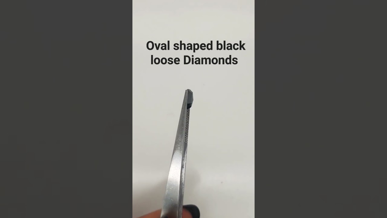 Oval Shaped Black loose Diamonds - Jewelpa 
