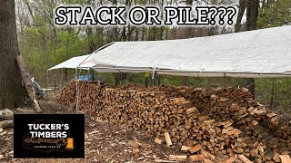 What is the best way to DRY FIREWOOD? (Pile or Stack)