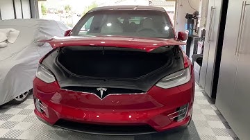 Tesla Model X Power Life Gate Frunk And Foot Sensor Demo