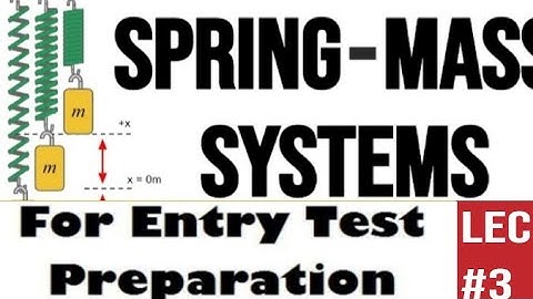 FSC MDCAT 2022 | Physics Unit#4 Spring mass system Lecture #3 Physics By Grip Institute