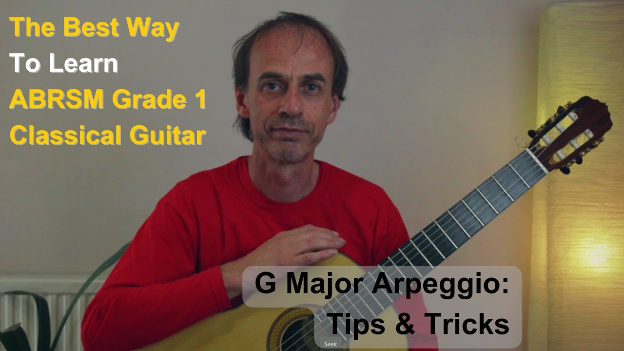 G Major Arpeggio ABRSM Grade 1 Guitar Tutorial