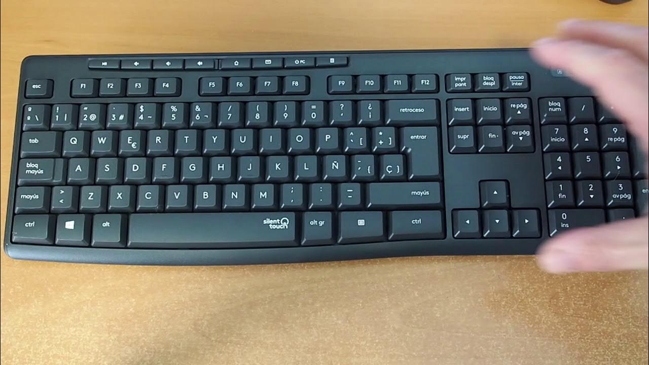 Combinación de teclado y ratón inalámbricos silenciosos MK295