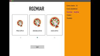JavaFX Program do zamawiania pizzy/ Pizza Ordering System in Java