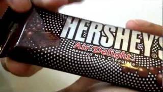 Hershey's Air Delight Unwrapping And Taste Test Review