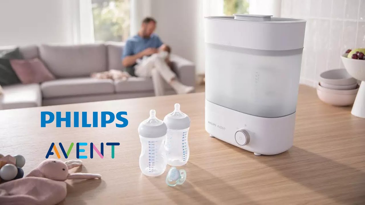 Esterilizador a vapor de Microondas con Biberones anti-cólicos Philips AVENT