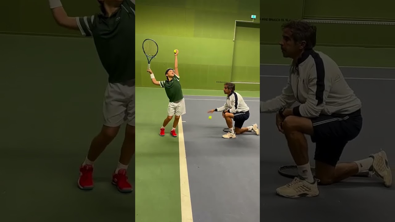 Progressive Tennis Serve TrainingEmphasize the forward pelvic thrust and the trophypose.